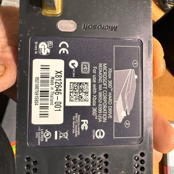 Xbox 360 Elite 120GB Console 5 Controllers 4 Games Headset TESTED Bundle Lot - Picture 14 of 14